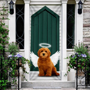 Angel Goldendoodle Dog Door Cover