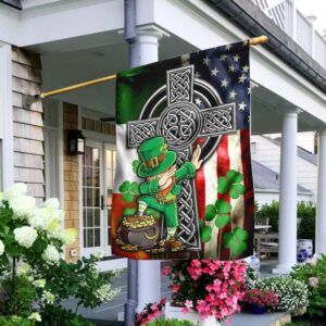 Funny Leprechaun St. Patrick's Day Flag