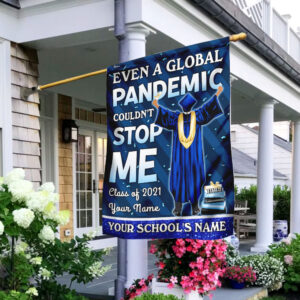 Personalized Even A Global Pandemic Couldn't Stop Me. Class Of 2021 Black Man Flag
