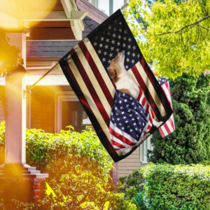 Jack Russell Terrier American Patriot Flag