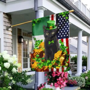 Irish Black Cat Flag