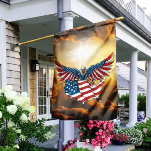 One Nation Under God American Eagle Flag