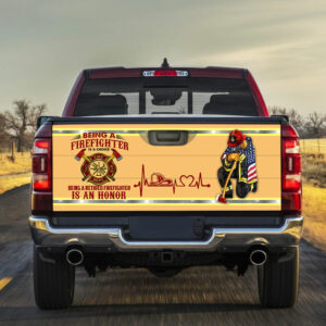 Being A Retired Firefighter Is An Honor Truck Tailgate Decal Sticker Wrap