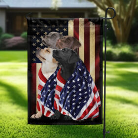 Labrador Retrievers American Patriot Flag