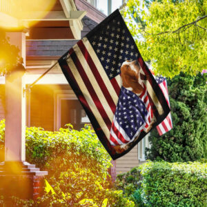 Basset hound American Patriot Flag
