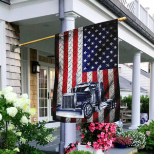 Proud Trucker American U.S. Flag