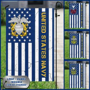 Personalized United States Navy Custom Logo Flag LHA1483FCTv2