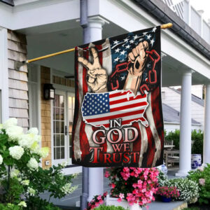 Happy July - In God We Trust Flag