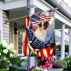 Happy Independence Day Pug Flag