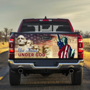 One Nation Under God American Pride Truck Tailgate Decal Sticker Wrap DDH2632TDv1