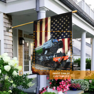 Personalized Steam Train American Flag ANL115FCT