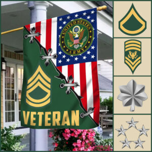 Personalized Flag U.S. Army Veteran THB2538FCT
