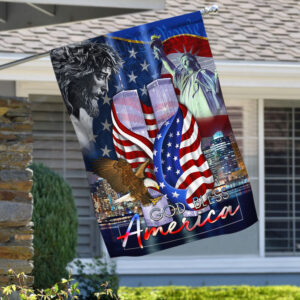 God Bless America. Patriot Day 9.11 Flag MLH1716F