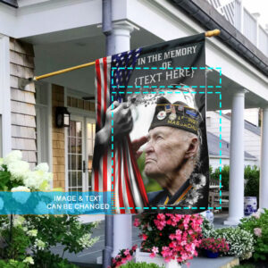 Personalized Veteran Flag U.S. Veteran Memory ANL142FCT