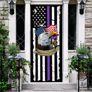 Purple Heart U.S. Army Veteran Military Medal Outdoor Door Cover MBH38F