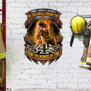 Firefighter - Honor and Respect Hanging Metal Sign NTB130MS