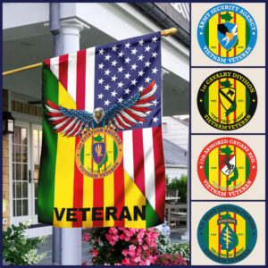 Vietnam Veteran Flag Personalized Vietnam Veteran Flag TRL1165FCT