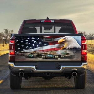 Military Tanks American Eagles Truck Tailgate Decal Sticker Wrap TRN1114TD