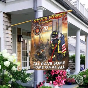 9 11 Never Forget Firefighter Flagwix™ 20th Anniversary Of September 11 Firefighter Flag DDH2752F
