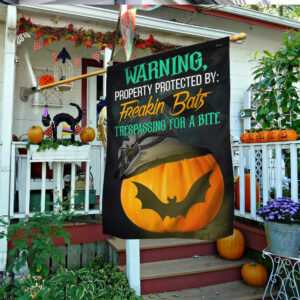Halloween Flag Warning Bat Signal Pumpkin Halloween Decoration MBH131F