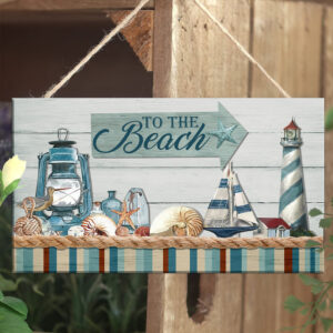 Beach Sign By The Beach Wooden Sign TRN1271WD