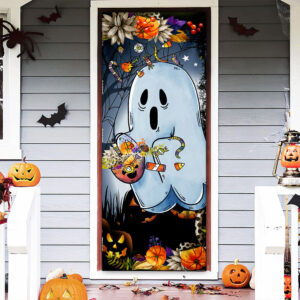 Halloween Door Cover Ghost Pumpkin Door Decor QNK872D