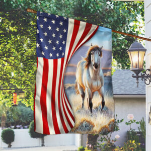 Horse American Flag MLH1858F