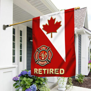 Firefighter Flag Retired Firefighter Canadian Flag TRL1302Fv1
