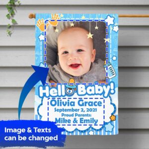 Personalized Baby Announcement Hello Baby DBD2857FCT