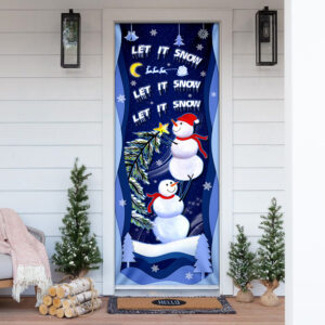 Snowman Door Cover Let It Snow MLH1898D