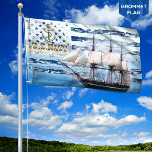 US Navy Grommet Flag USS Constitution Grommet Flag ANL32GFv2