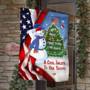 Snowman Flag A Cool Salute To Our Troops Veteran MLH1914F