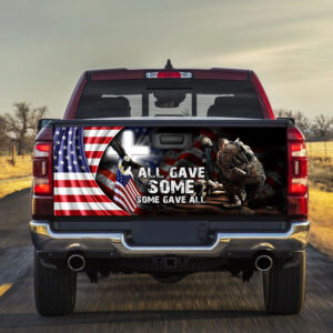 All Gave Some. Some Gave All. U.S. Veteran Truck Tailgate Decal Sticker Wrap THH3386TD