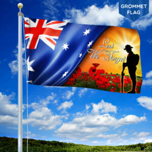 Lest We Forget Veteran Australian Grommet Flag THB3369GF