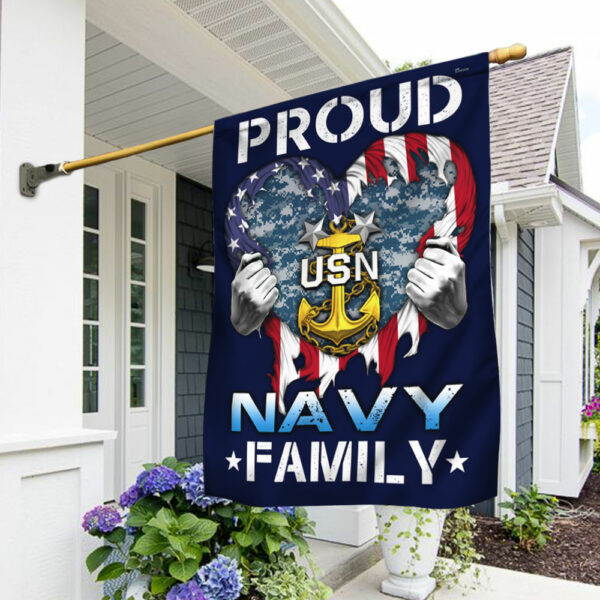 Proud Navy Family Flag DDH2874Fv1