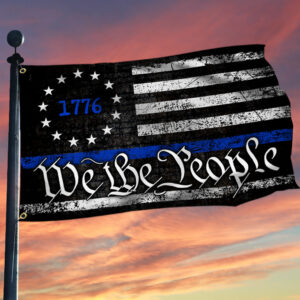 Thin Blue Line Betsy Ross Grommet Flag QNK852GFv1