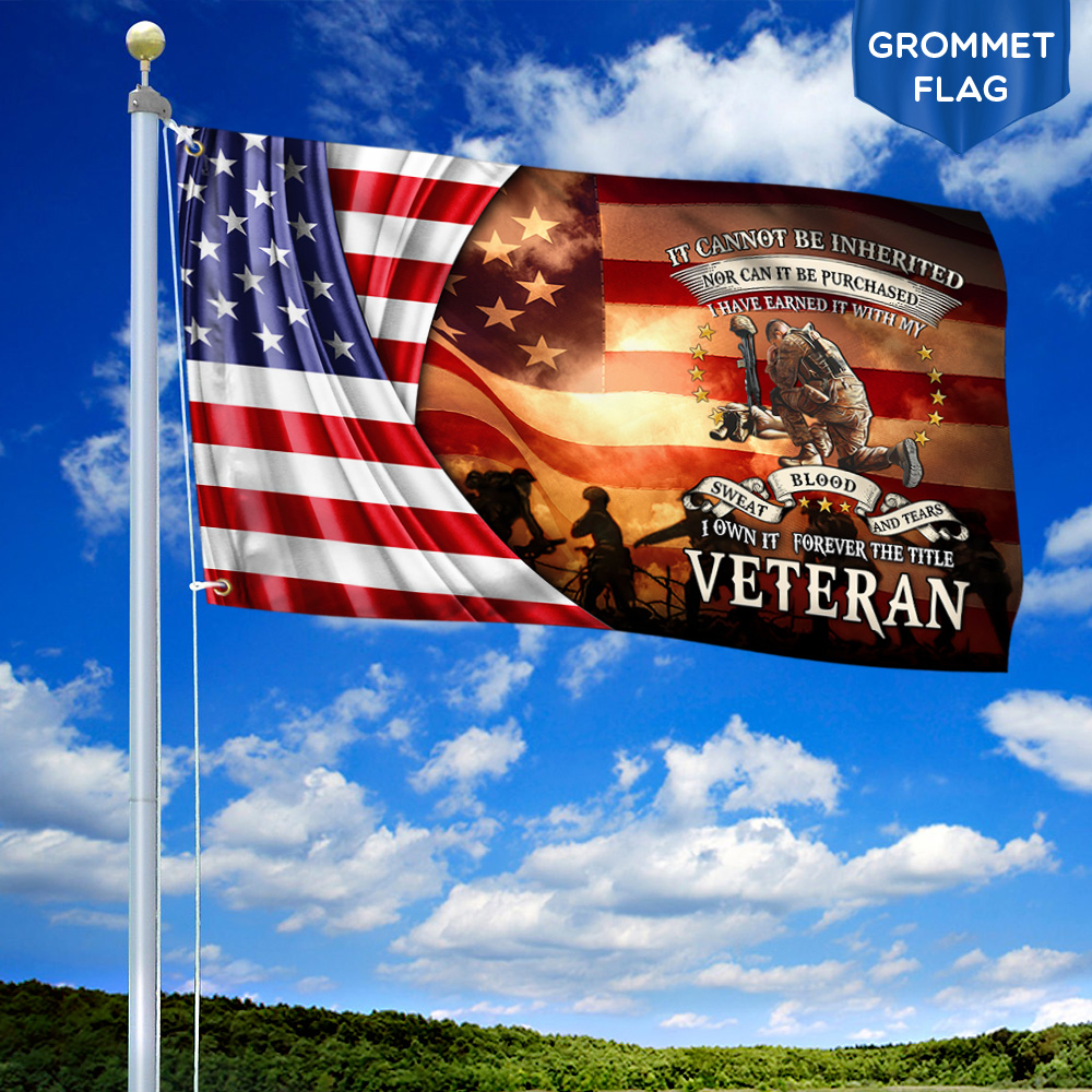 Veteran Grommet Flag Forever The Title Veteran MLH1885GF - Flagwix