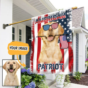 Custom Pictures Personalized Dog Image Flag American Patriot Flag TRV1327FCT