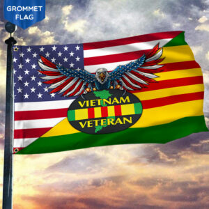 Vietnam Veteran Flag Vietnam Veteran Grommet Flag TRL1338GFv1