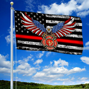 Firefighter Flag Back The Red THB3438GF