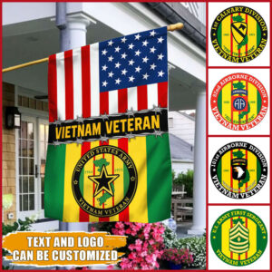 Personalized Vietnam Veteran American Flag THB3465FCT