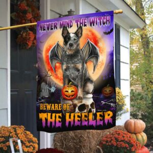 Heeler Halloween Flag Beware Of The Heeler DBD2796Fv23