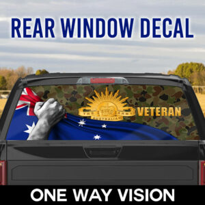 Australian Army Veteran Rear Window Decal THB3404CDv1