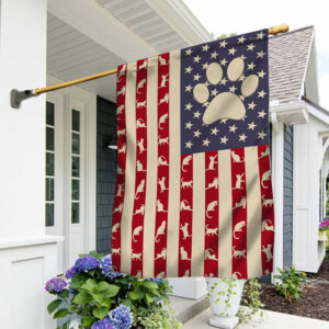 Cat Lover American Flag TRL1172F
