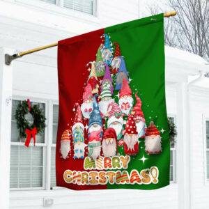 Christmas Gnome Tree Flag Merry Christmas TTV381F