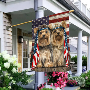 2 Yorkshire Terrier Dog Flag Charming Dog NTB216Fv19