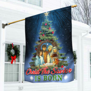 Christmas Nativity Flag O Holy Night Christ The Savior Is Born DDH2906F