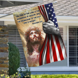 Jesus Lord Flag The Fear Of The Lord Is The Beginning Of Wisdom MLH1933F