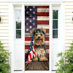 Yorkshire Terrier Dog Door Cover Charming Dog NTB216Dv19