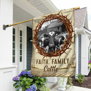 Faith Family Cattle Flag DDH2905F